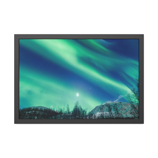 Aurora Borealis Magic: High-Quality Print on Canvas for Your Wall