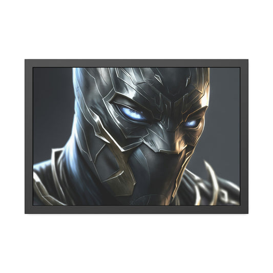 The Black Panther: Framed Canvas and Print with Marvel Superhero Art
