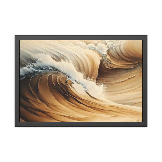 Serene Beige Dreams: Natural Canvas Wall Art for a Calming Vibe
