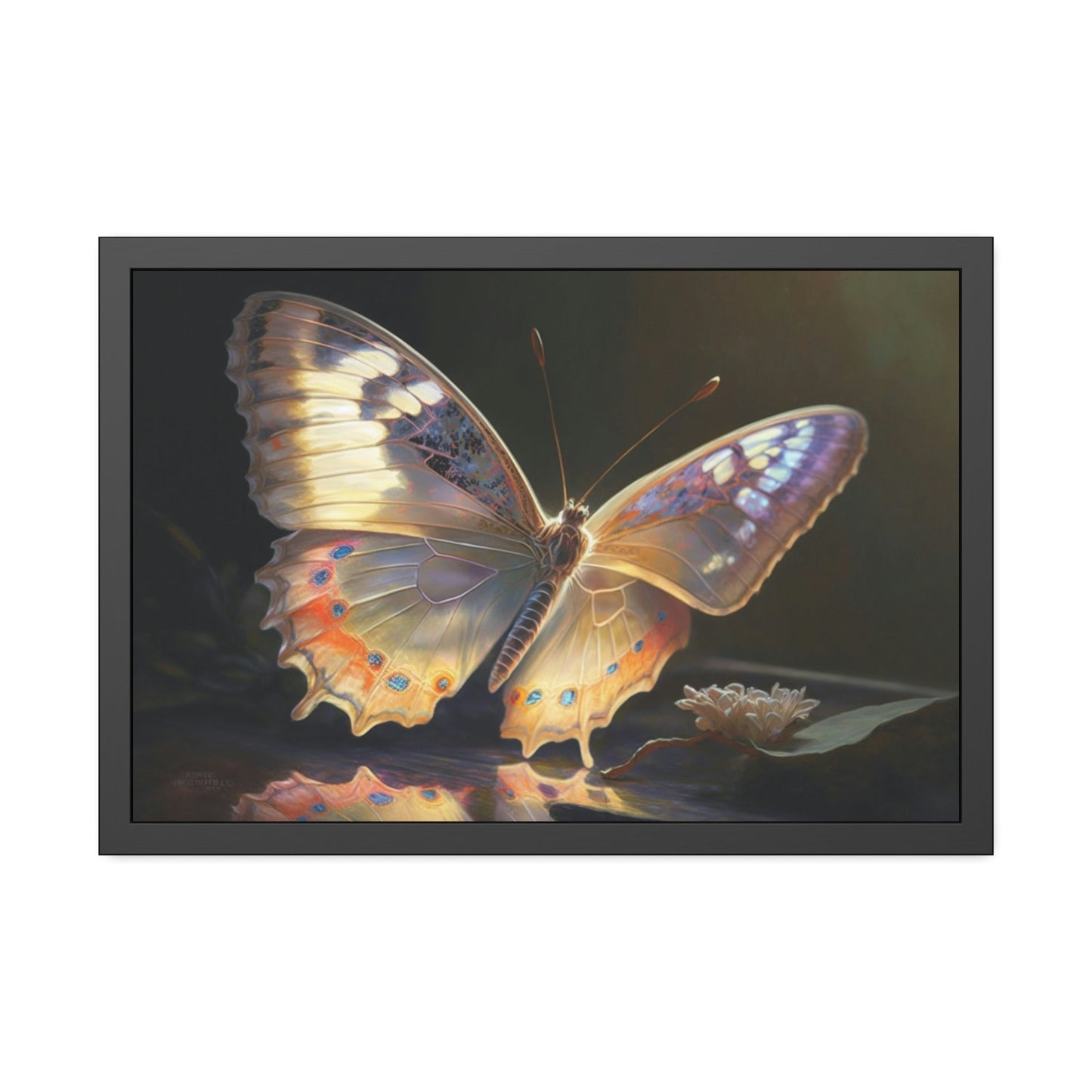 Butterflie in Flight: Art Print on Canvas & Poster of Graceful Winged Creatures