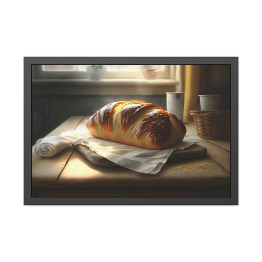 Fresh Bread Vibes: Art and Canvas Print for Home and Kitchen Decoration