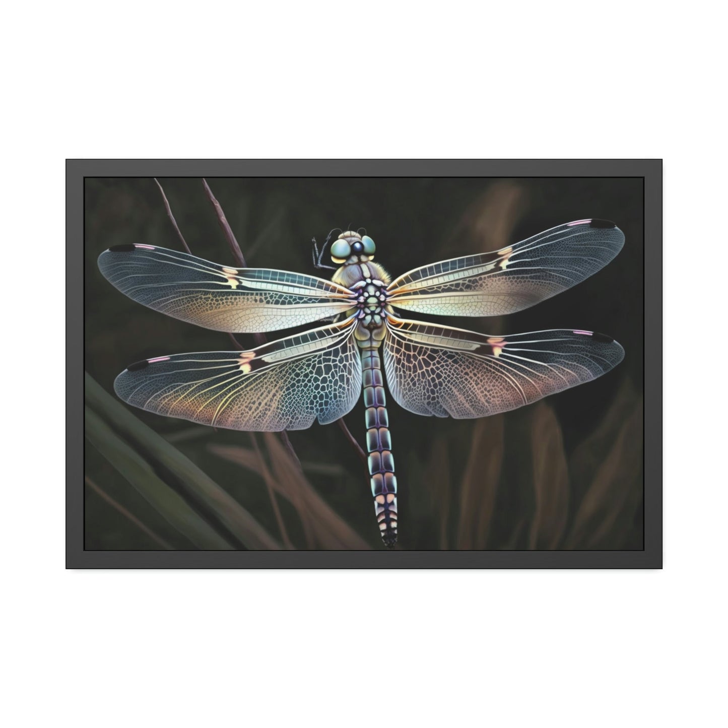 Dragonfly Delight: A Natural Canvas Print of Beautiful Insects