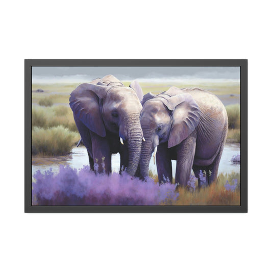 Majestic Elephants: Stunning Canvas Wall Art for Animal Lovers