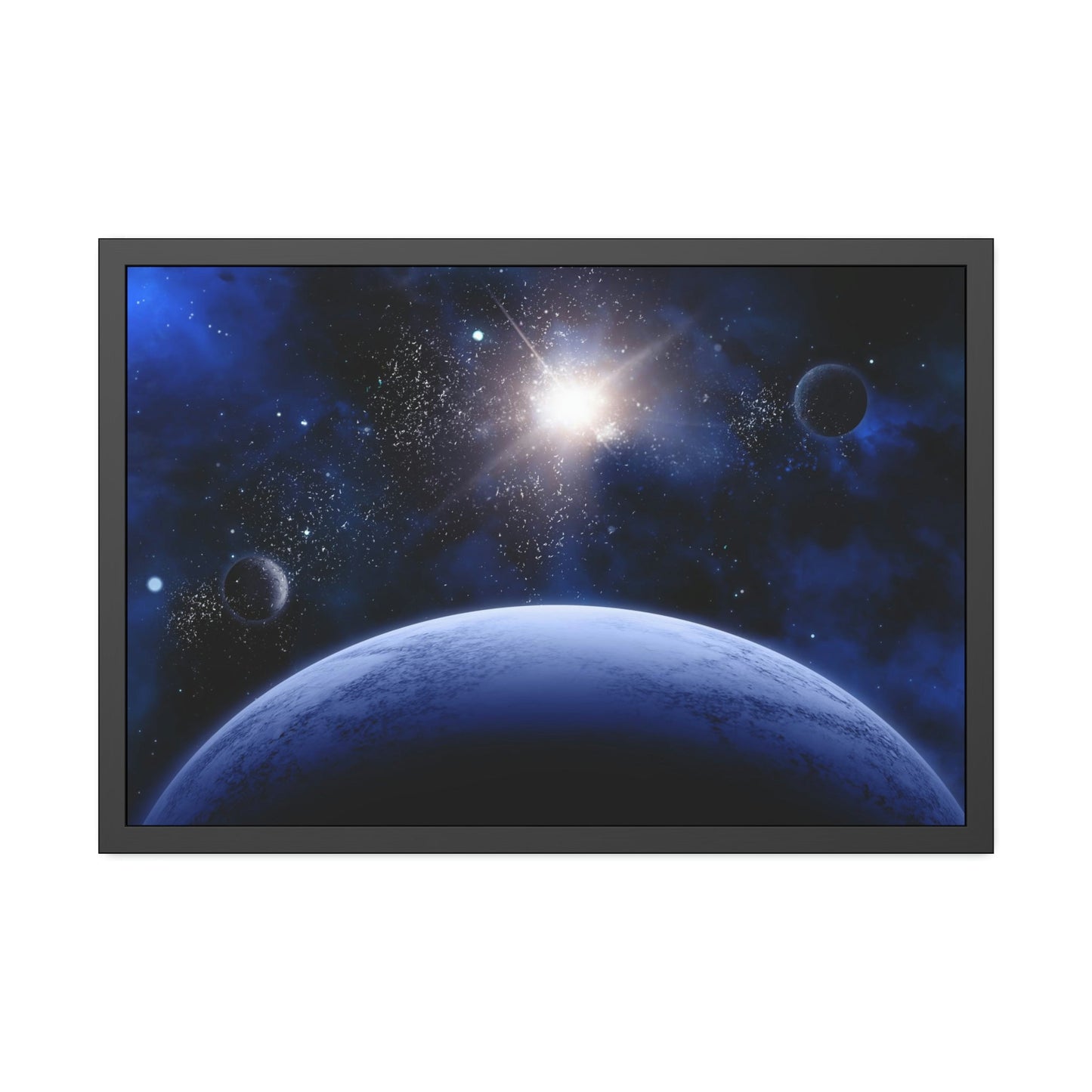 Cosmic Odyssey: Natural Canvas Wall Art of Planets in Space
