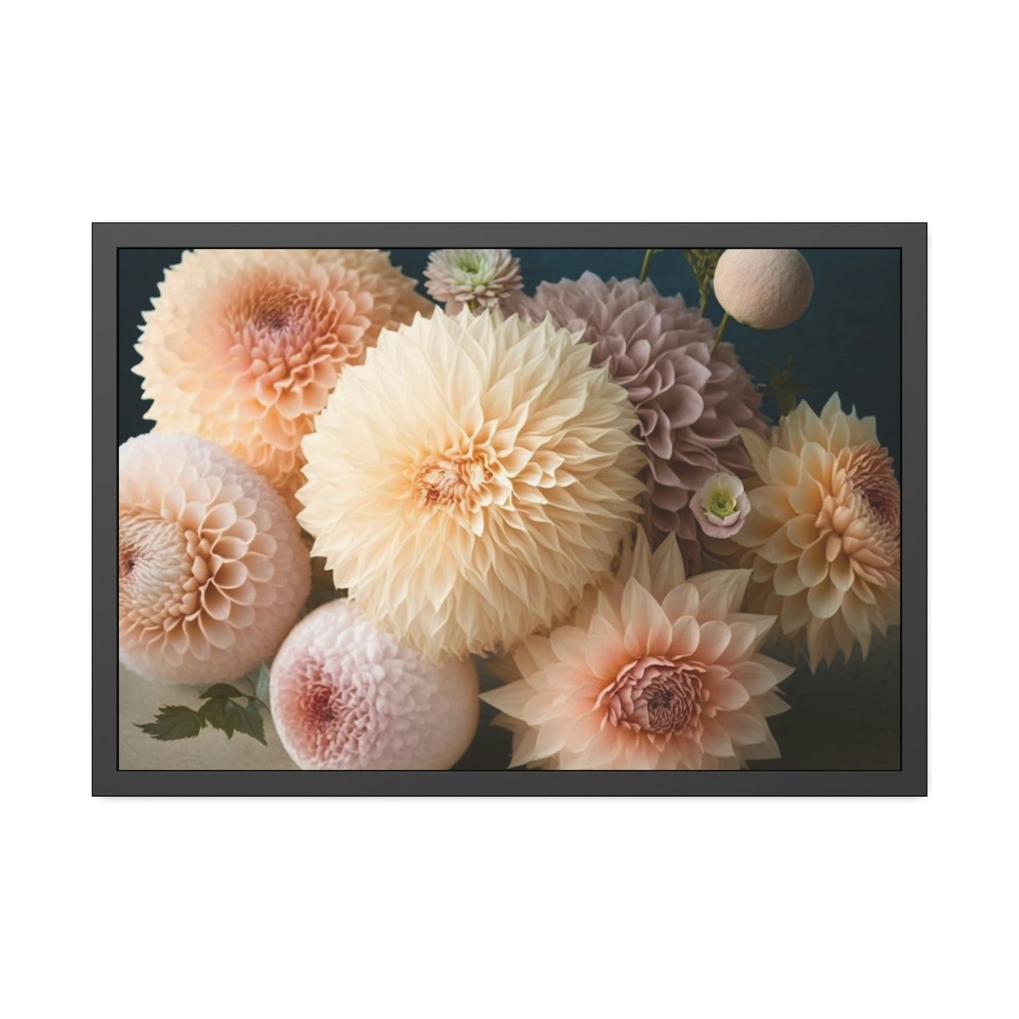 Dahlias in Bloom: A Natural Canvas & Poster Print of Stunning Flowers