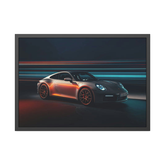 Porsche Power and Style: A Stunning Framed Poster & Canvas for Automotive Aficionados