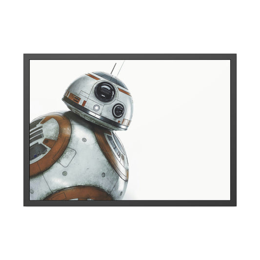 Droid of Destiny: Framed Poster Print on Canvas Featuring the Star Wars Robot