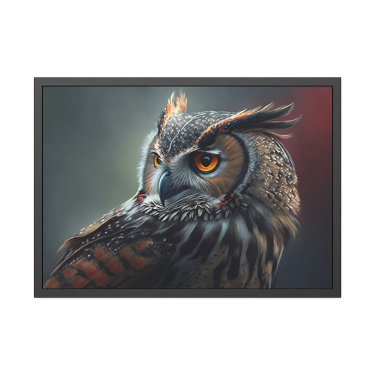 Nocturnal Wonders: A Painting of Owl