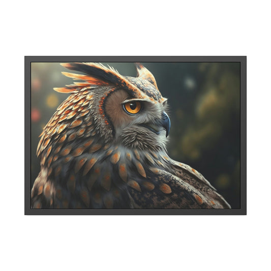 Nocturnal Ruler: A Painting of an Owl in its Domain