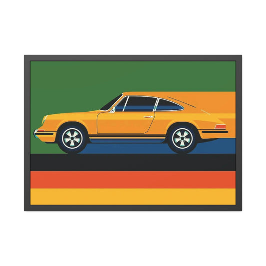 Legendary Speed: A Print on Canvas & Poster of the Classic Porsche