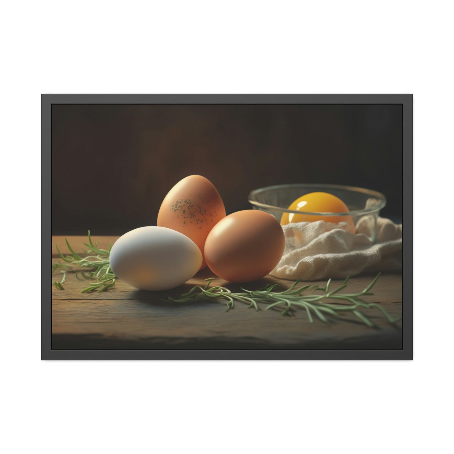 Eggstract Shapes: A Contemporary Painting of Geometric Forms Featuring Eggs