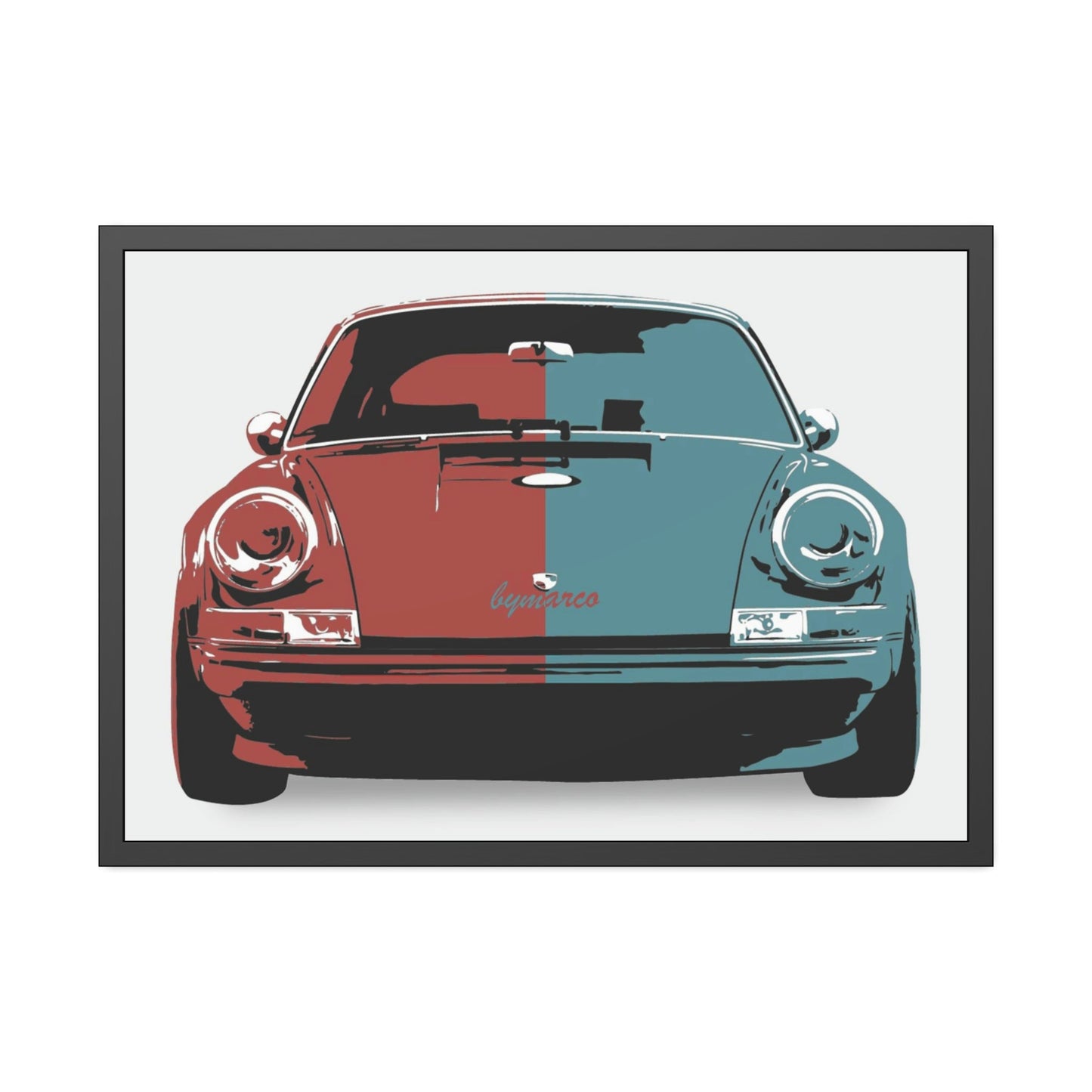 Abstract Porsche Beauty: Natural Canvas and Framed Prints
