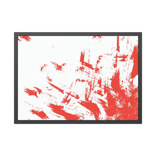 The Beauty of Simplicity: Red Abstract Canvas and Print Collection