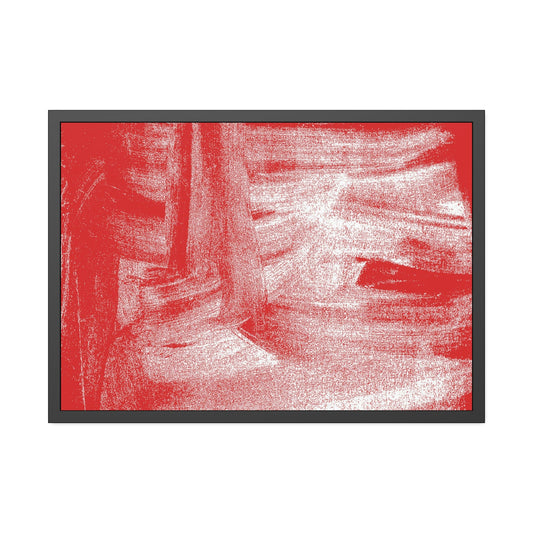 Abstract Energy: A Red Art Print on Poster and Framed Canvas for Your Wall
