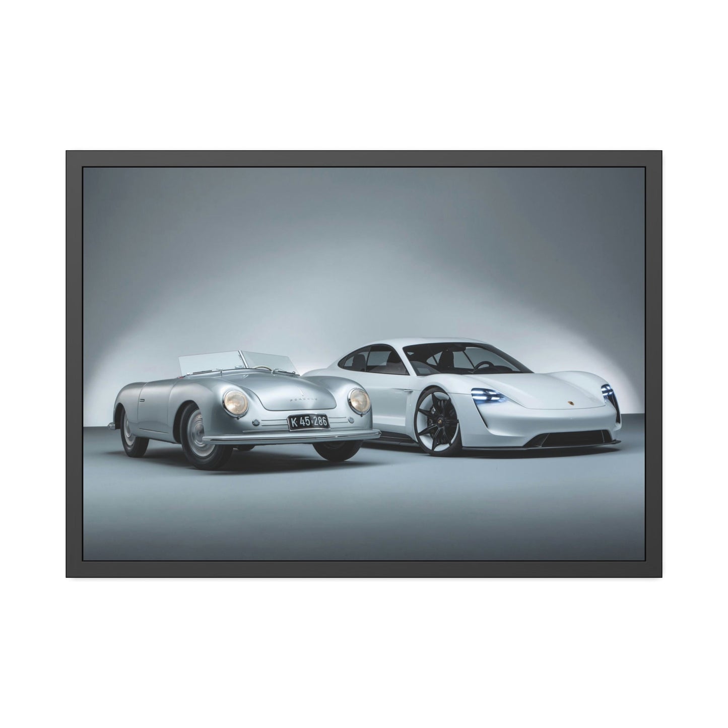 Porsche Pair: A High-Quality Print on Canvas & Poster of Two Classic Cars