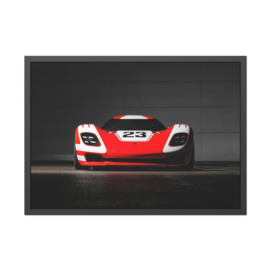 Speed and Beauty: Natural Canvas and Framed Prints of Porsche Sports Cars