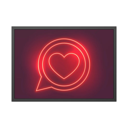 Illuminated Inspiration: Neon-themed Wall Art Prints on High-Quality Canvas