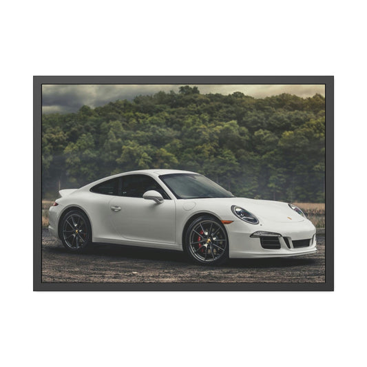 Porsche Power: Canvas & Poster Wall Art on Natural Canvas for Auto Aficionados