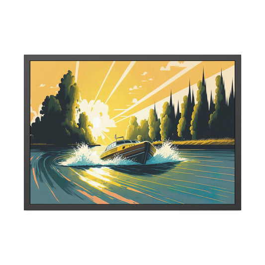 Nature's Palette: Framed Poster & Canvas of Colorful Lakes and Rivers