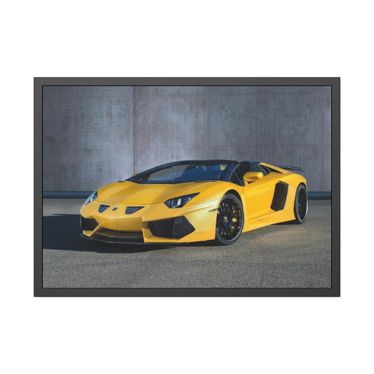 The Majesty of Lamborghini: Striking Print on Natural Canvas & Poster