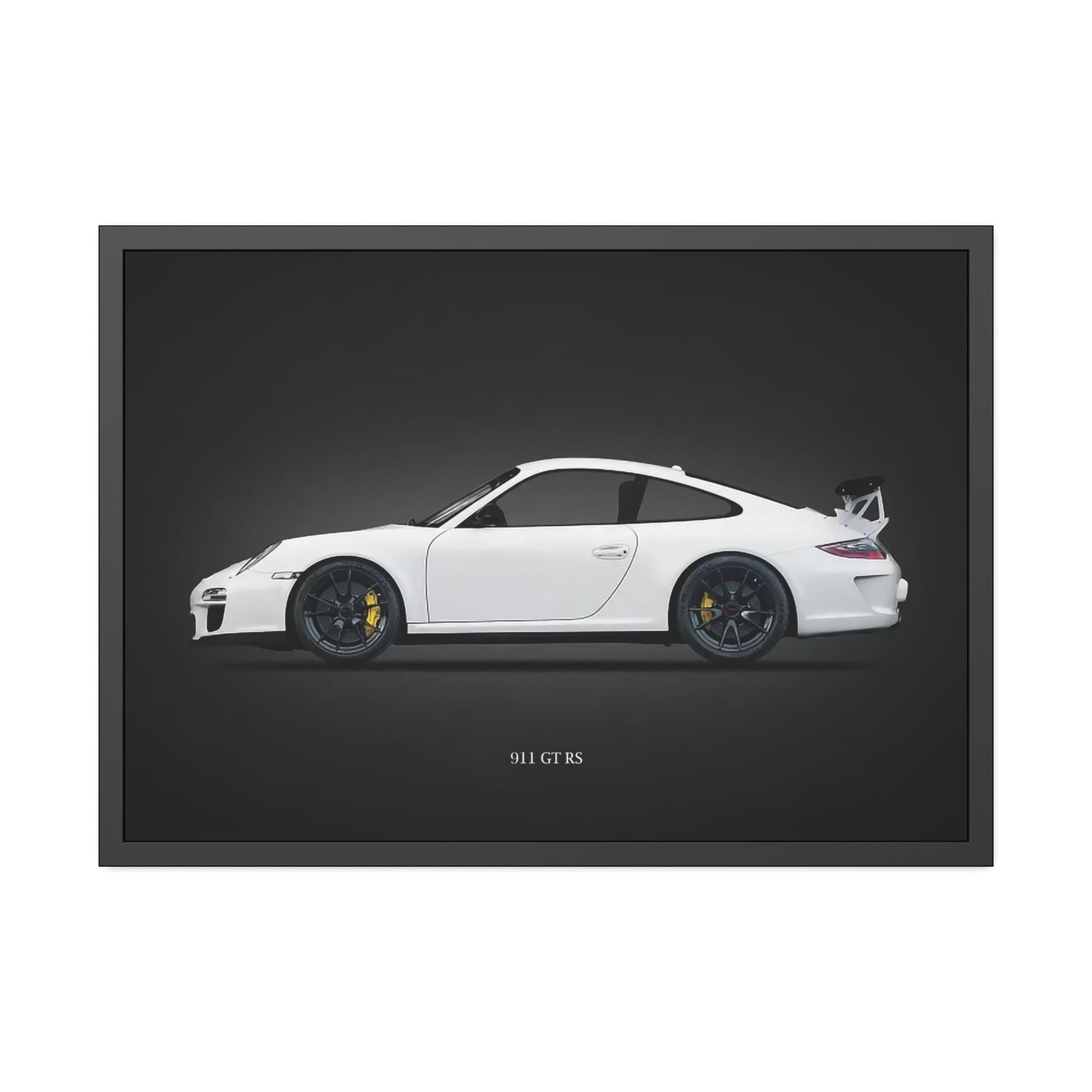 Porsche Wall Art: White Art Print for Luxury Car Lovers