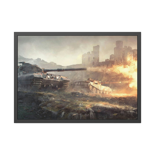Immersive Warzone: Engaging World of Tanks Canvas & Poster Wall Art