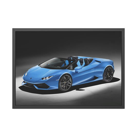 Sleek and Powerful: Framed Poster of Lamborghini for Car Collectors