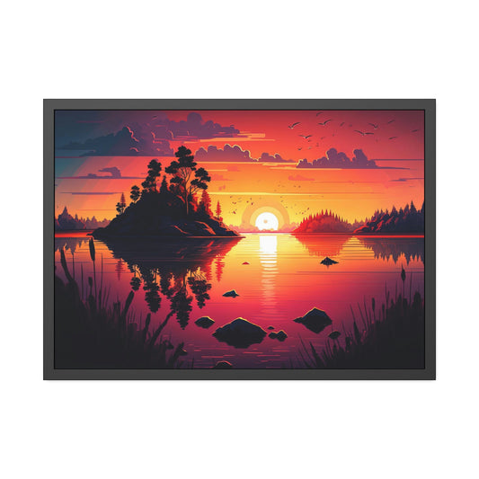 The Majesty of Lakes and Rivers: Natural Canvas Wall Art of Stunning Scenery