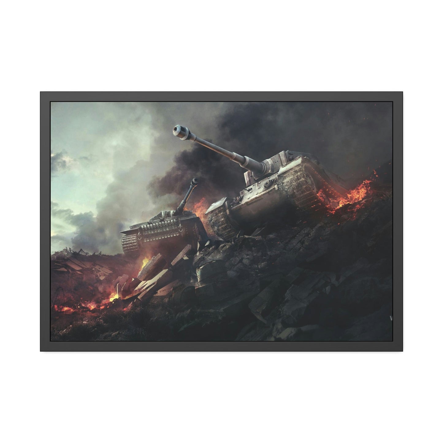 In the Line of Fire: Striking World of Tanks Canvas & Poster Wall Art