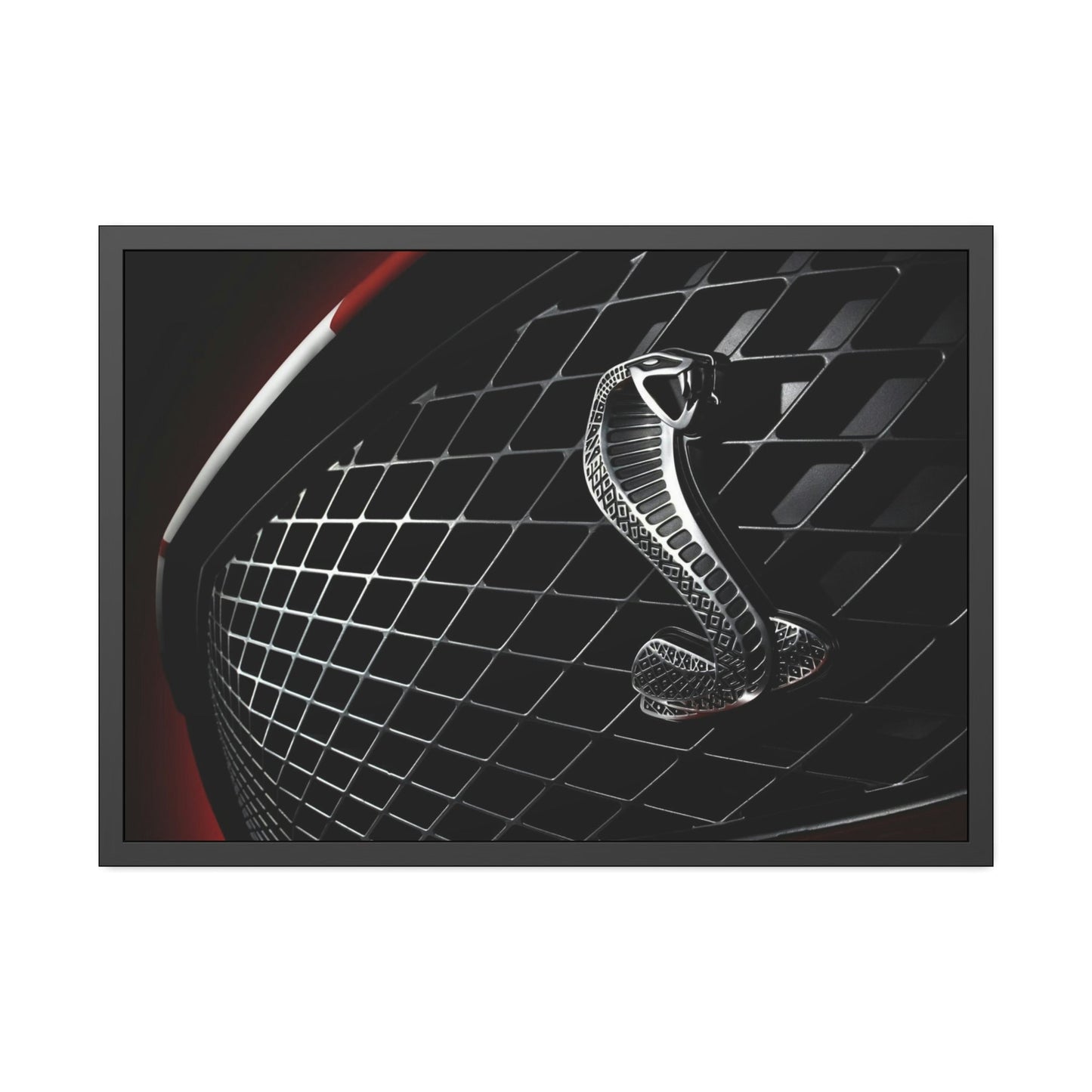 Sleek and Powerful: Mustang Sports Car Art on Canvas for Modern Interiors