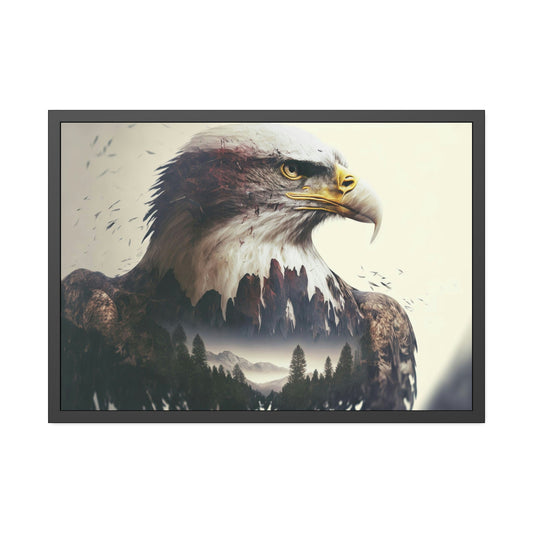 Eagle's Grace Unveiled: Poster & Canvas Exuding Majestic Beauty