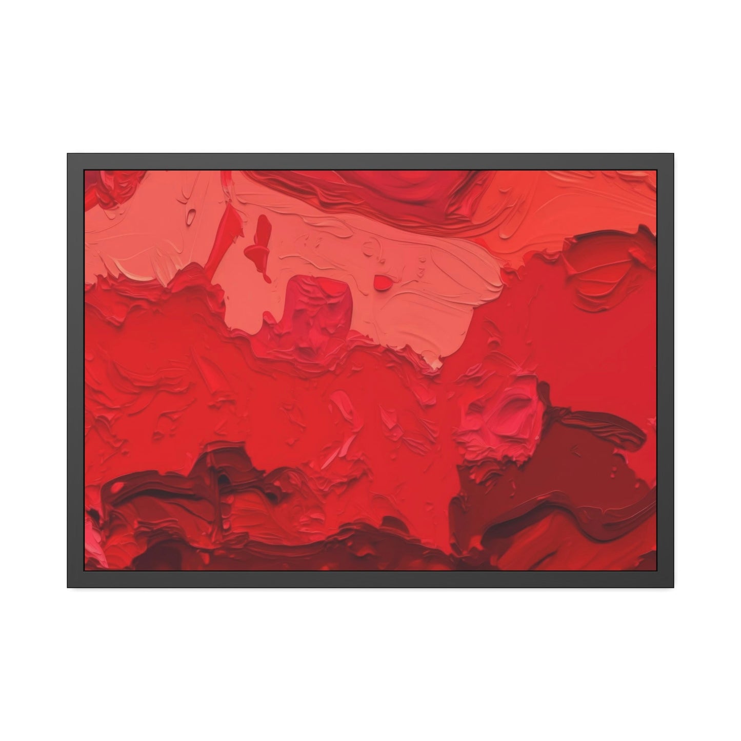 Abstract Fire: A Red Art Print on Framed Poster to Ignite Your Walls