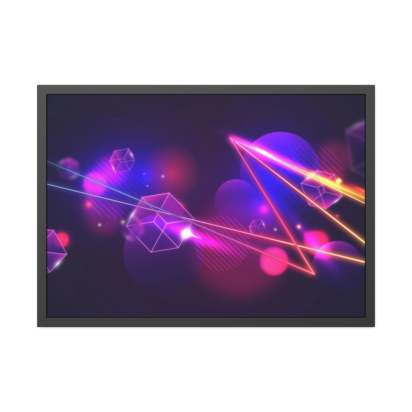 Radiant Abstraction: Vibrant Canvas Prints for Mesmerizing Wall Art Decor