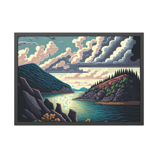 Reflections of Nature: Wall Art on Canvas Featuring Lakes and Rivers