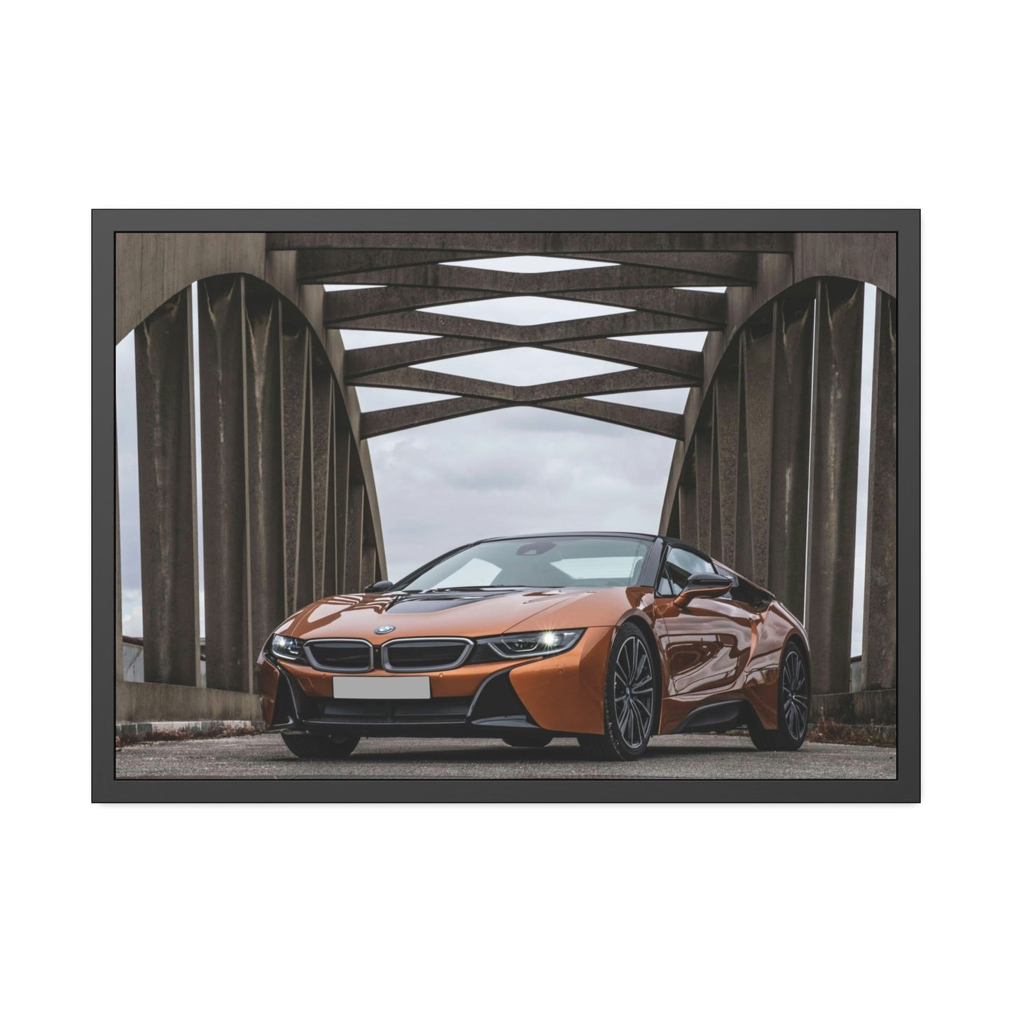 BMW's Precision and Style: Captivating Art Print on Natural Canvas & Poster