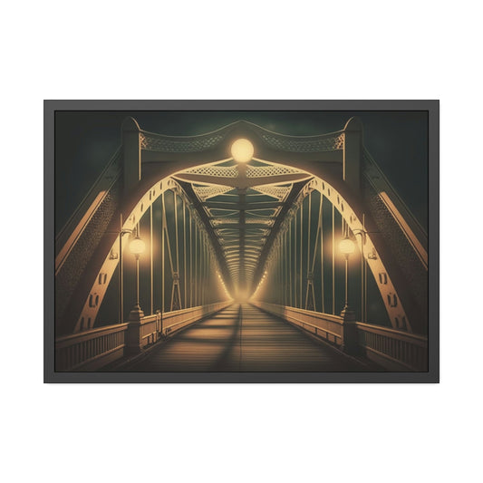 Suspension Bridge Charm: Canvas and Framed Prints for Home or Office