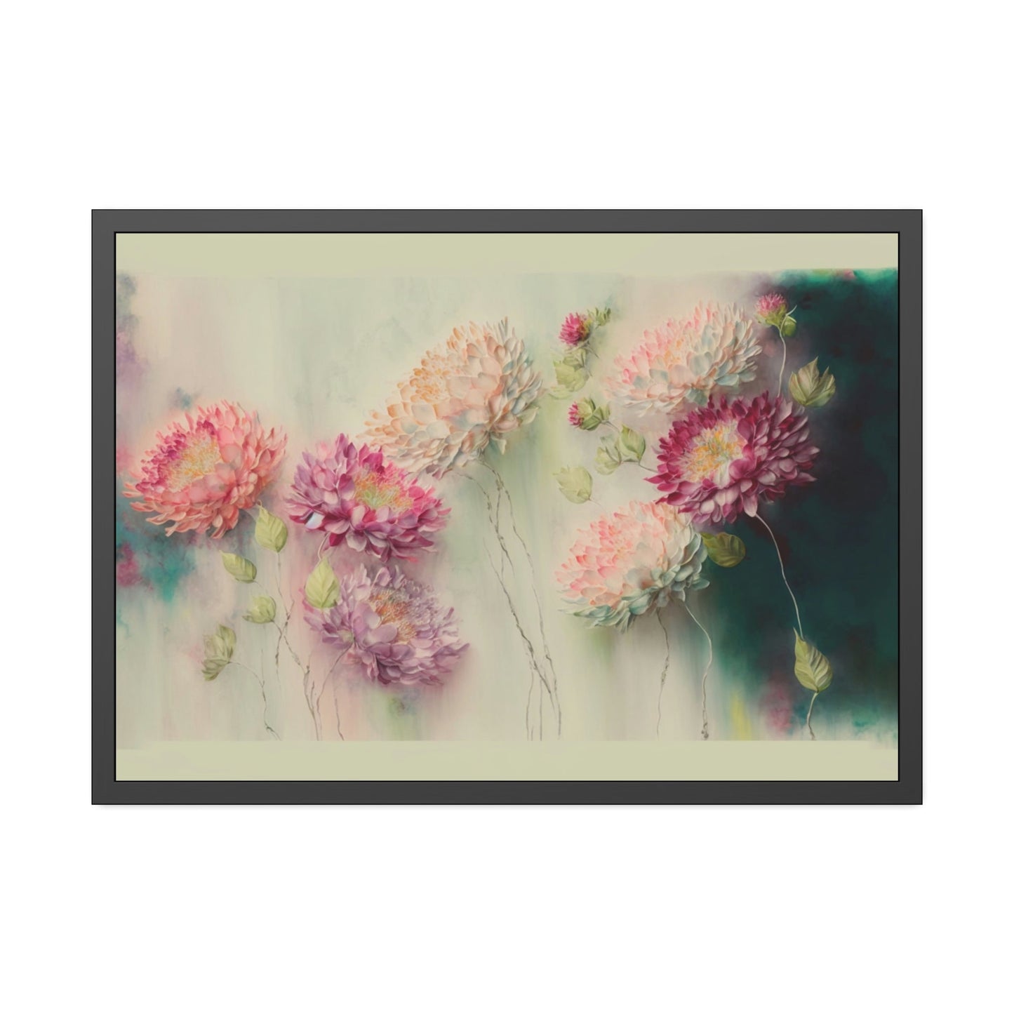 Natural Canvas & Poster Print of Abstract Petals: Floral Wall Decor