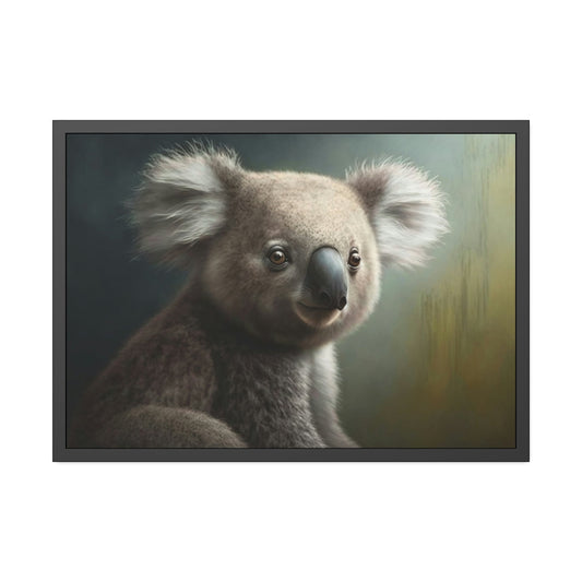 The Koala's Secret World: An Intriguing Painting on Canvas