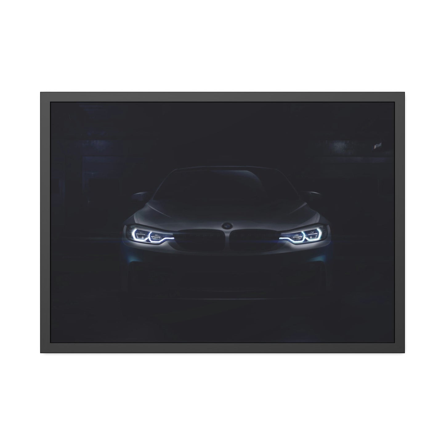 The Iconic BMW: Beautiful Print on Framed Canvas & Poster