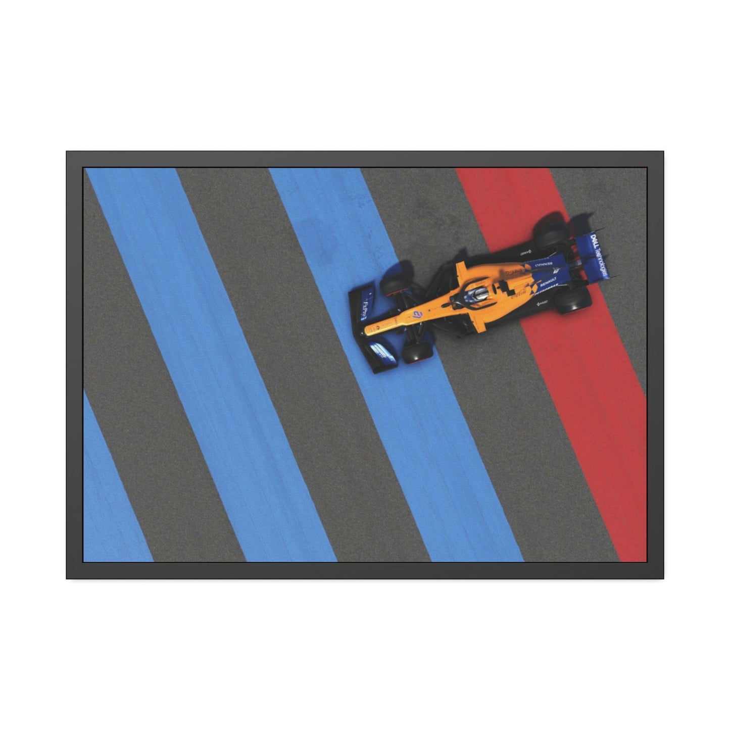 Racing Thrills: Framed Poster & Canvas of F1 Cars in Action