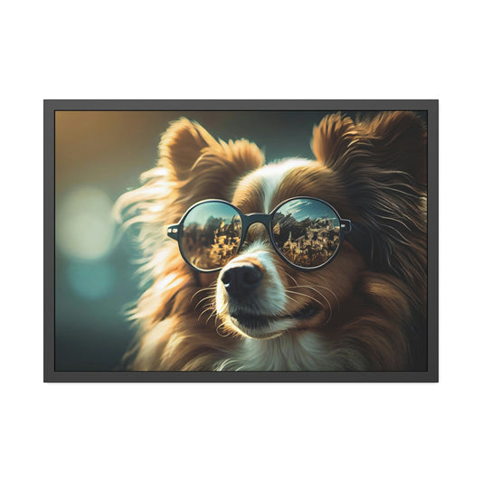 Canine Curiosity: Natural Canvas Wall Art of Dogs Exploring the World