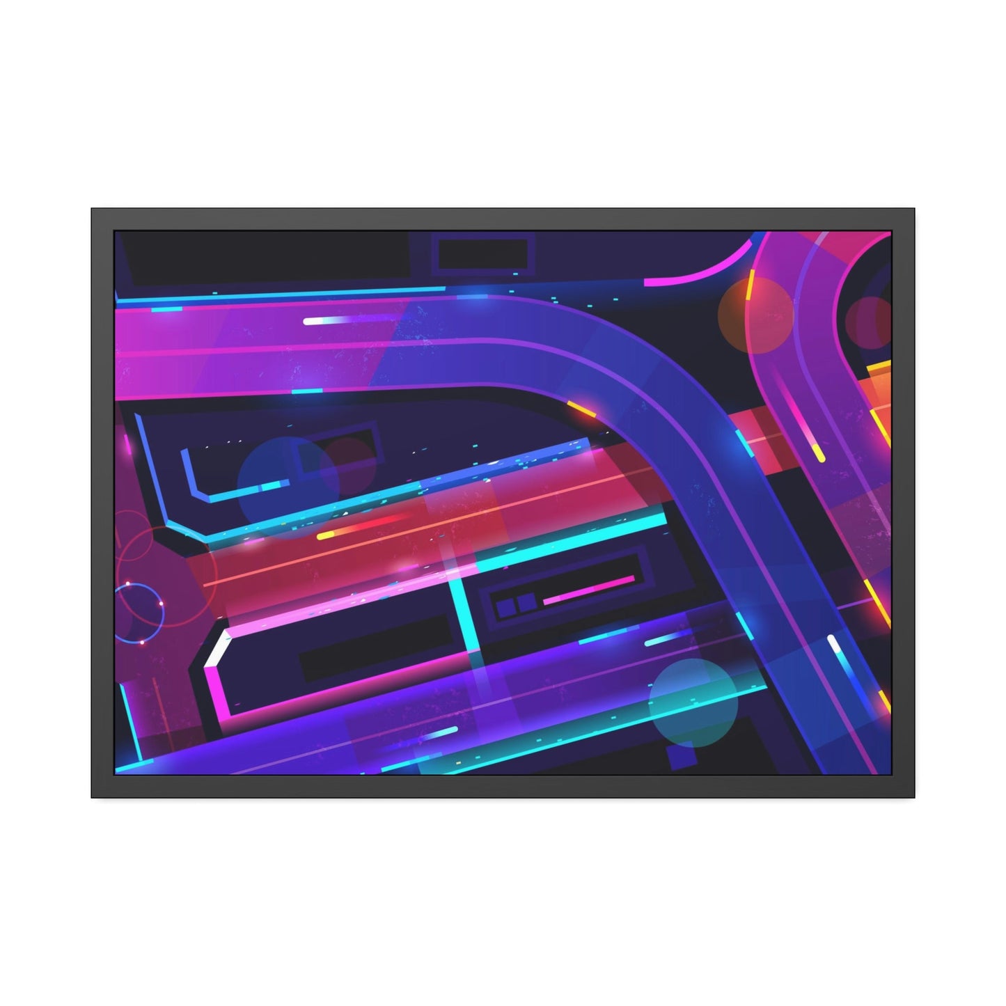 Neon Fantasia: Captivating Framed Poster Art on Premium Canvas for Wall Decor