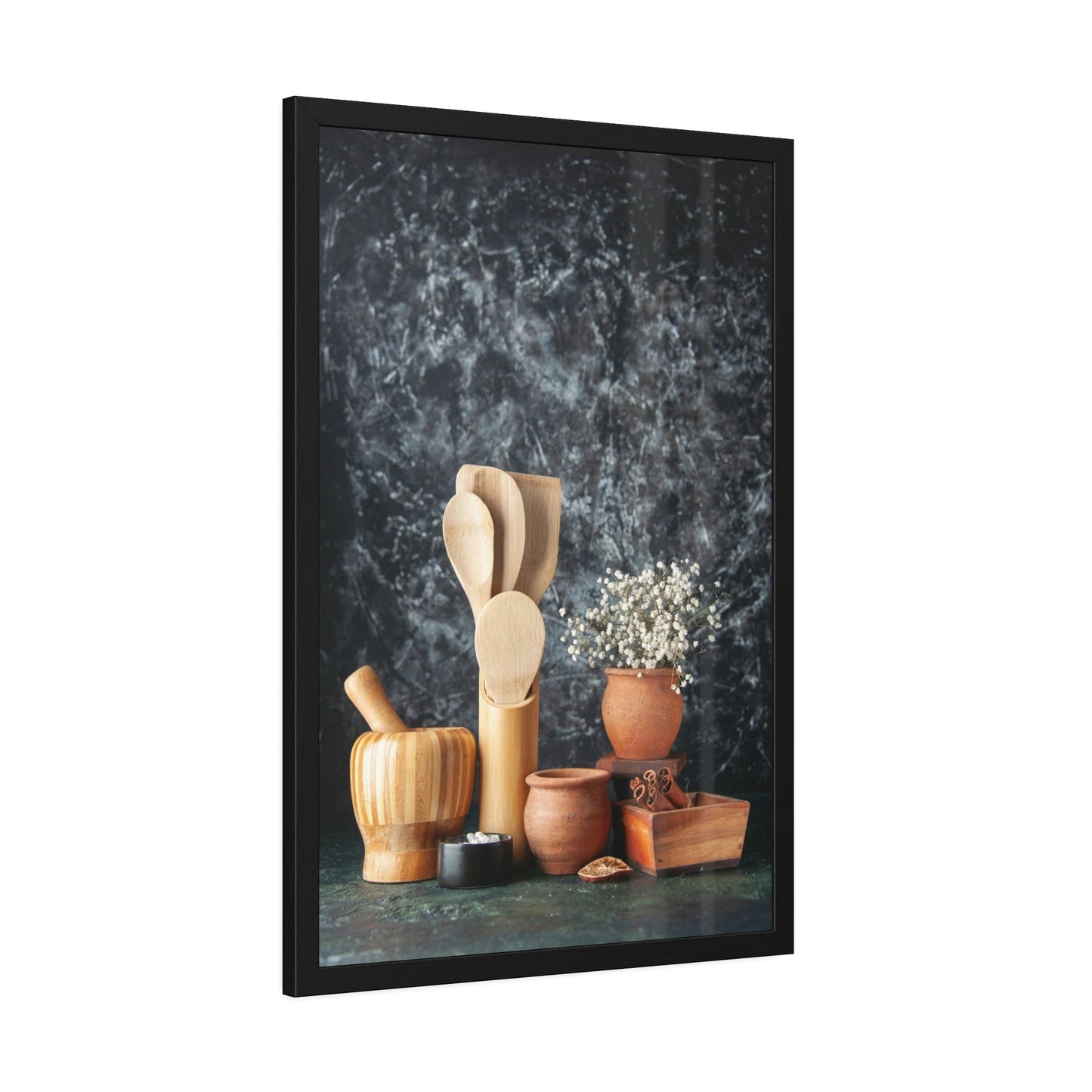 Classic Culinary Elegance: Framed Poster and Print of Fine Dining Utensils
