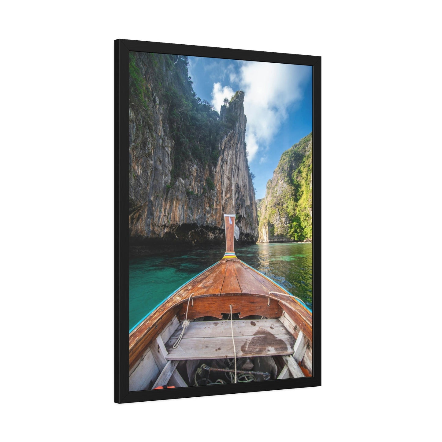 Boating Beauty: Canvas and Framed Poster with Beautiful Boating Art