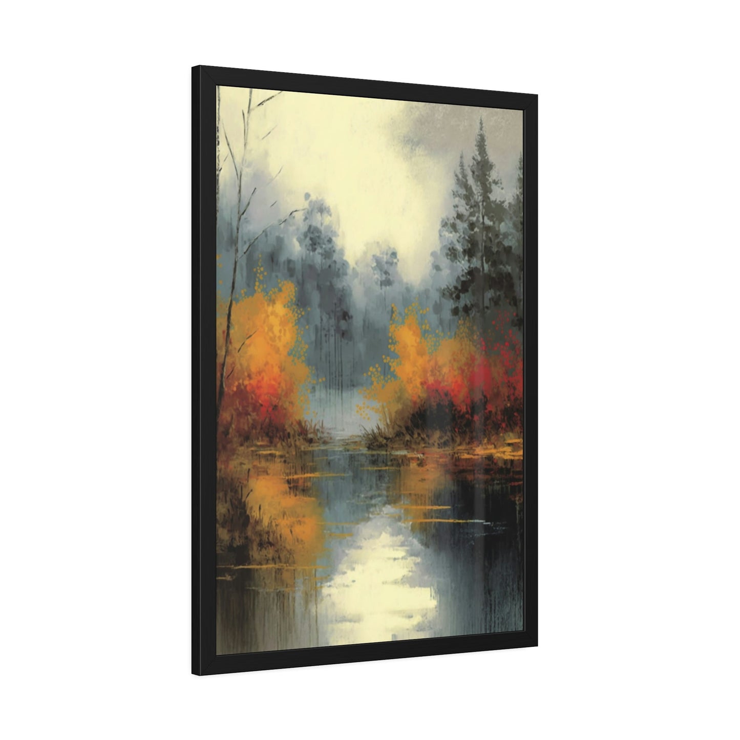 Fluid Landscape: A Natural Canvas & Poster Wall Art of an Abstract Water Scene