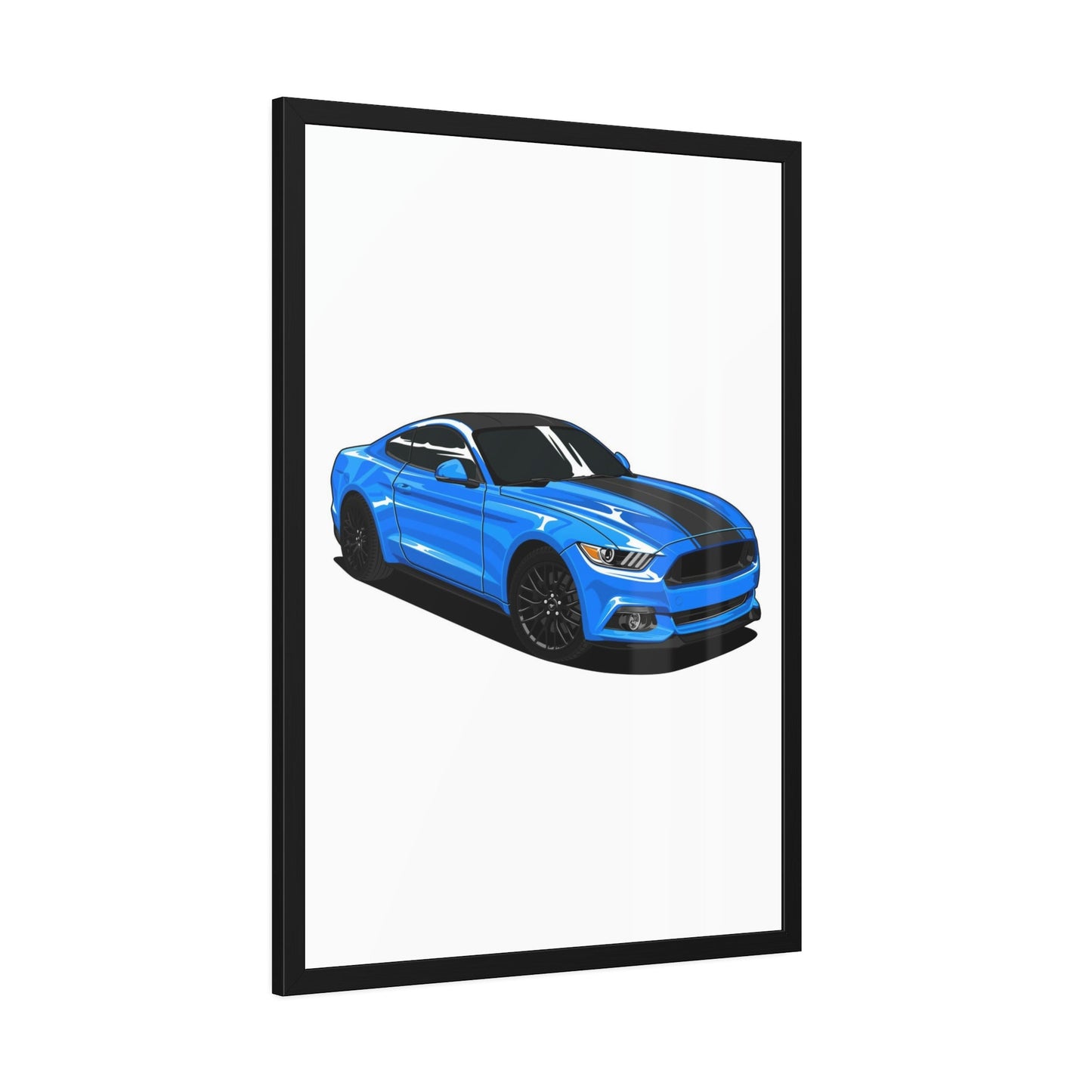 Living for the Drive: Mustang Sports Car Canvas & Poster Wall Art for Auto Enthusiasts