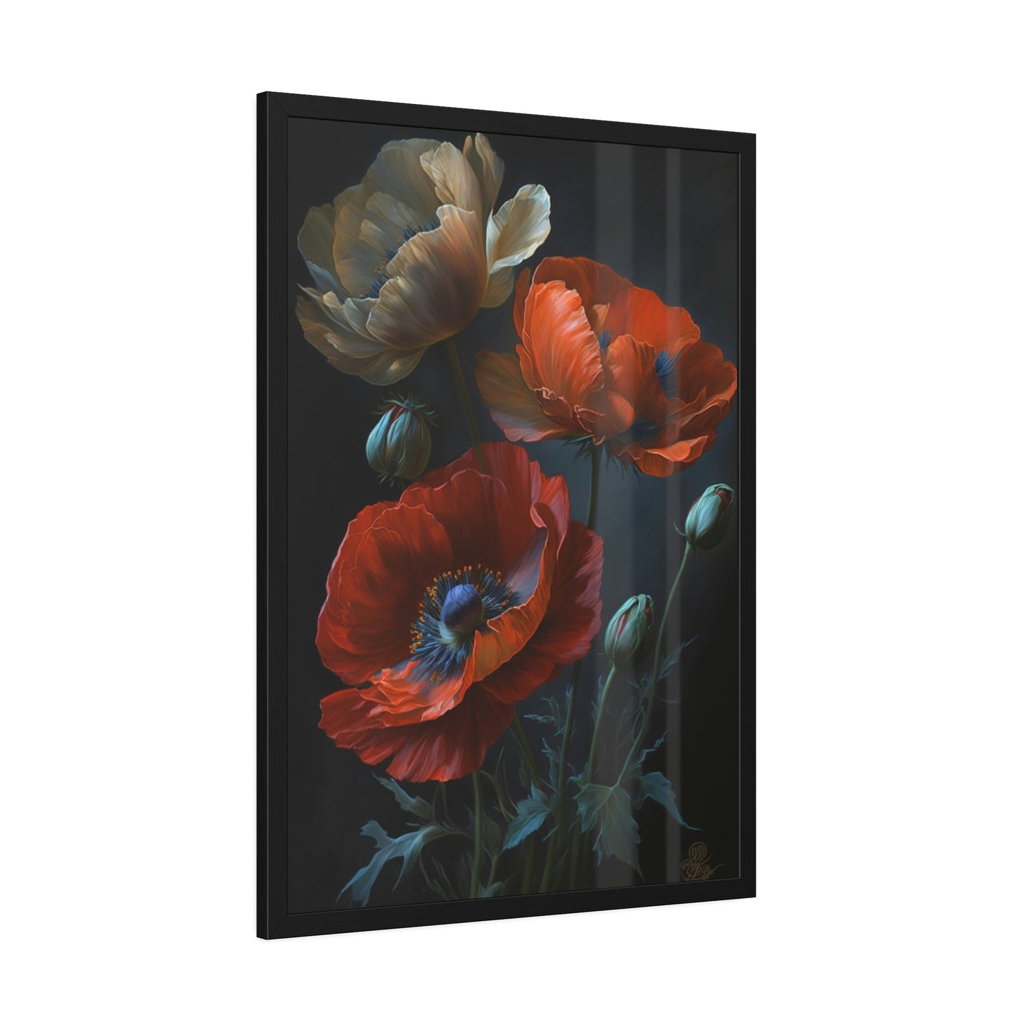 Red Radiance: A Painting of Poppies as a Burst of Color