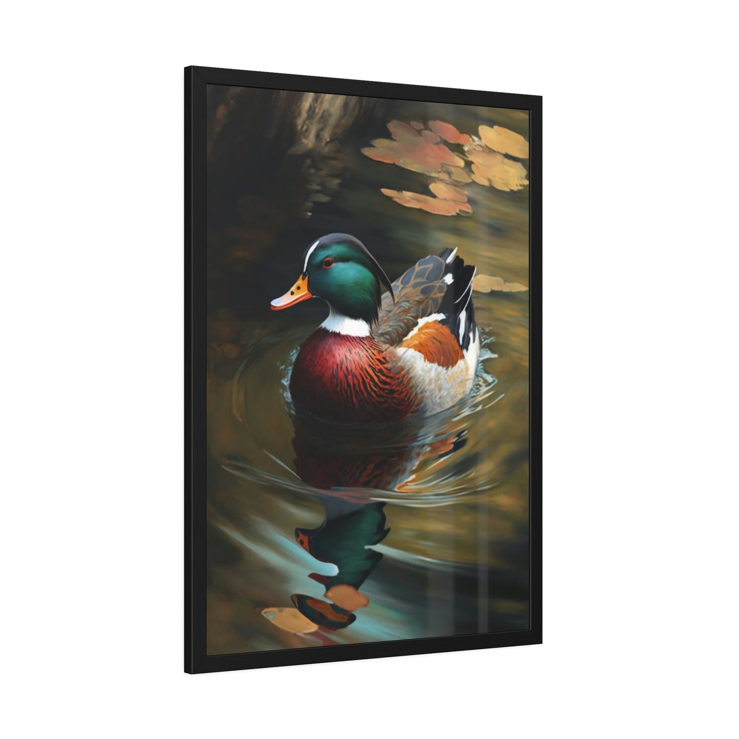 Reflections of Nature: An Artistic Rendering of Ducks