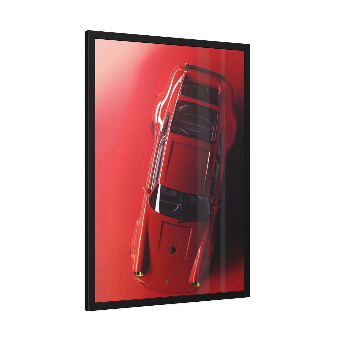 Red Hot Ride: A Canvas & Poster Print of a Stunning Red Porsche