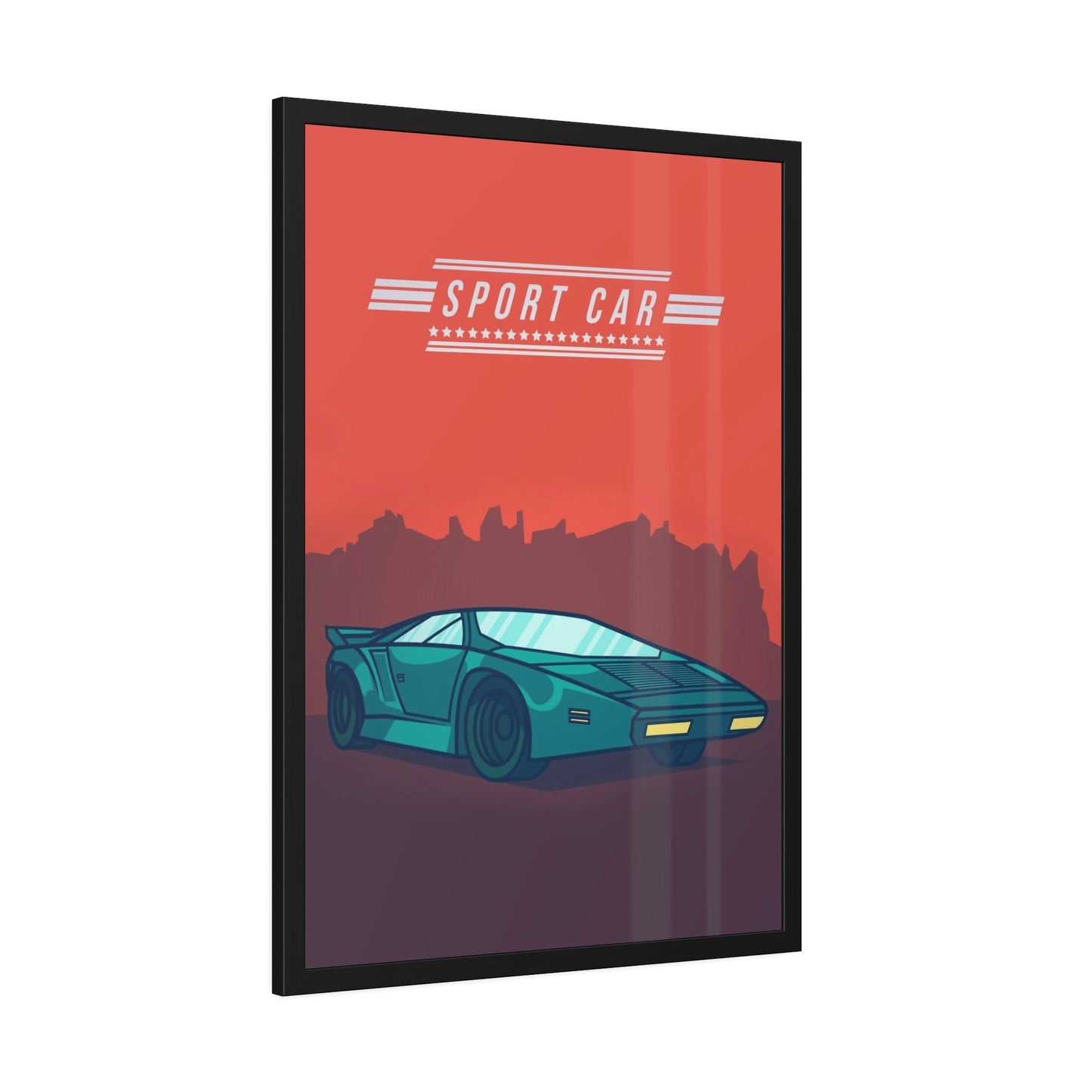 Sport Car Wall Art: Lamborghini Framed Poster & Canvas Print